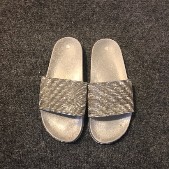 Glitter silver slides - Picture 4 of 4
